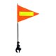 thumbnail image 1 of Kit de mástil para bandera de carrito de golf, soporte telescópico para bandera, accesorios con reflectante Tapa plateada 20x30cm, 1 of 7