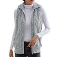 thumbnail image 2 of IMENGL cardigan en double Molleton Épaissi, Gris TG, Taille M-2TG, 2 of 7
