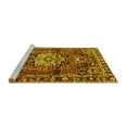 thumbnail image 2 of Ahgly Company Machine Washable Indoor Rectangle Persian Yellow Traditional Area Rugs, 7' x 10', 2 of 4