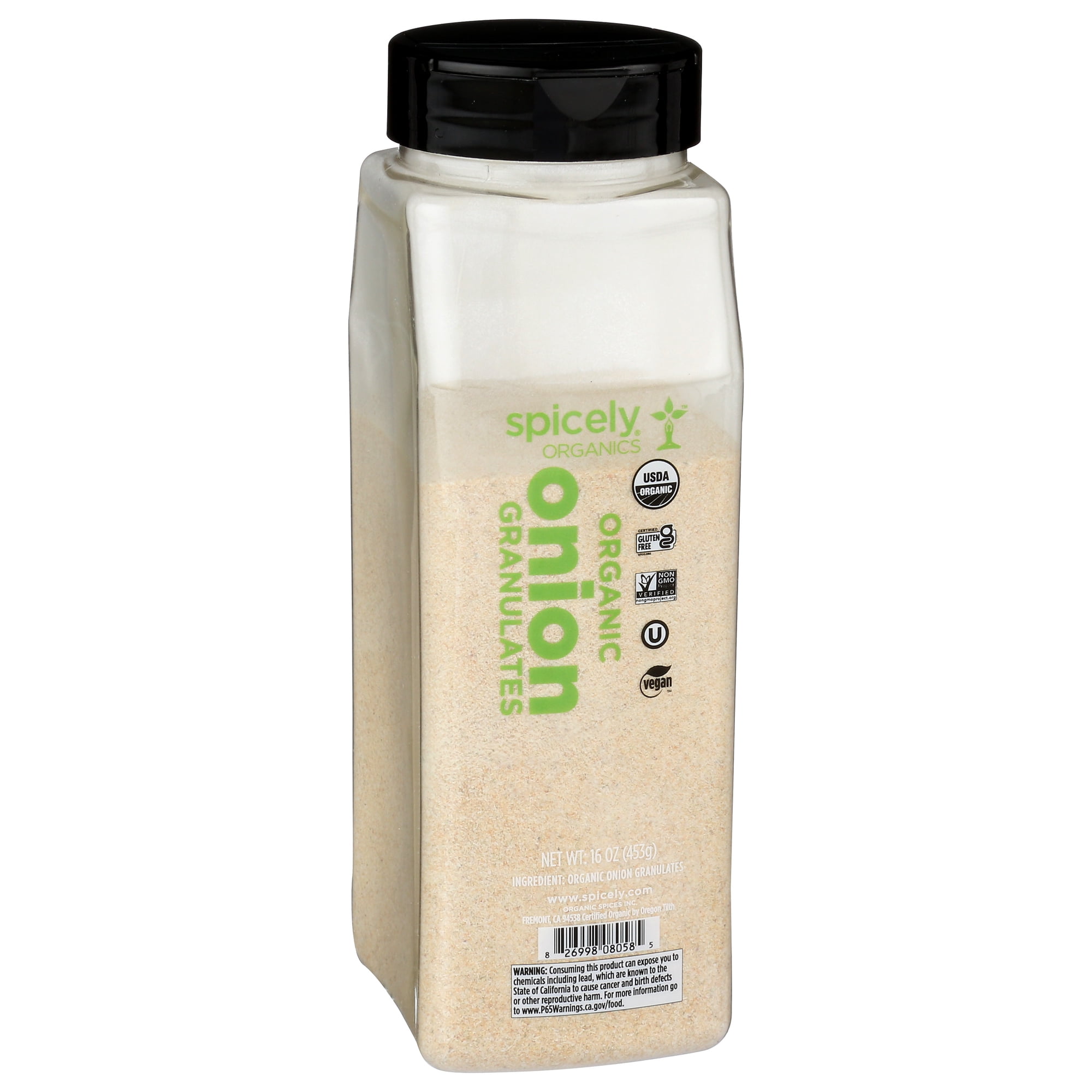 Spicely Organics Onion Granulates Club Size Certified Gluten-Free
