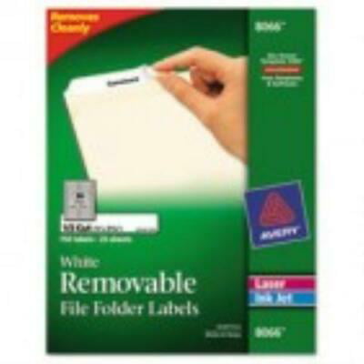 Avery Laser/Inkjet File Folder Labels 2/3" x 3 7/16" White 7/Sheet 1130284