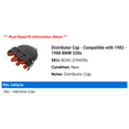thumbnail image 2 of Distributor Cap - Compatible with 1982 - 1988 BMW 528e 1983 1984 1985 1986 1987, 2 of 2