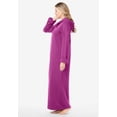 thumbnail image 3 of Dreams & Co. Plus Size Long Hooded Fleece Sweatshirt Robe, 3 of 6