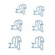 thumbnail image 1 of Clips de papel metálicos clips resistentes al deslizamiento forma de gato llamativos evitan desgarros para uso diario ANGGREK Otros, 1 of 8