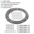 thumbnail image 3 of Unique Bargains 5/64' Stainless Steel Wire Rope Kit, 100ft Metal Wire Cable for Outdoor Hanging, 3 of 6