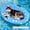 BLUE, variant on Small Dog Pool Float - 52"X32" Dog Pool Float for Small Dogs, Puncture Proof pet Floats Holds Up to 70 Lbs, (Blue)