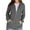 Dark Gray, variant on HAiming Womens Tops Athletic Jacket Full Zip Long Sleeve Hooded Coat Solid Color Shirts Hiking Outdoor Pockets