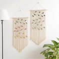 thumbnail image 3 of Tapiz de macramé de hojas para colgar en la pared, tapiz de macramé de hojas verdes para colgar en la pared, decoración de pared bohemia, tapiz de hilo para colgar en la pared, hecho a mano B, 3 of 5