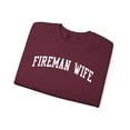 thumbnail image 3 of Fireman Wife Wedding Anniversary Sweatshirt Gifts Crew Neck Shirt Long, 3 of 5