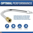 thumbnail image 2 of ESSENTIAL WASHER 120 Degree Bend Pressure Washer Gutter Cleaner Attachment with 1/4'' Quick Connect Brass Coupler and Plated Steel Plug, 2 of 7