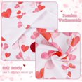 thumbnail image 4 of Valentine''s Day Kitchen Tier Curtains 36 Inch Length Valentines Day Kitchen Curtains Falling Red Pink Love Heart Rod Pocket Short Curtains for Kitchen Bathroom, 26" W x 36" L, 2 Panels, 4 of 6