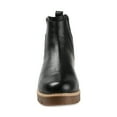 thumbnail image 6 of Journee Signature Womens Genuine Leather Bristol Round Toe Block Heel Chelsea Booties, 6 of 8