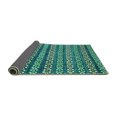 thumbnail image 2 of Ahgly Company Indoor Rectangle Abstract Turquoise Blue Modern Area Rugs, 2' x 3', 2 of 4