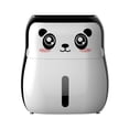 thumbnail image 1 of Dispensador de rollos de papel higiénico multifuncional, resistente al polvo, al agua y con estante. Panda, 1 of 9