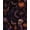 Purple, Pattern 3, variant on Design&I 6'x9' Washable Area Rug Snag-Free Purple Orange Mystical Garden Lantern Motif Enchanted Floral Crystal for Dining Room, Under Table, Office