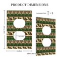 thumbnail image 3 of Rocae Dark Green Vintage Corn Pattern for Decorator Light Switch or Receptacle Outlet Wall Plate,Polycarbonate Thermoplastic-Style S, 3 of 6