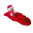 thumbnail image 3 of WIBACKER Snowman Riding on Dog Christmas Costumes Pet Dogs Cat Elk Ear Hoodie Cape Cloak, S, 3 of 8