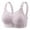 Light Purple, variant on Women's Fixed Cup Wireless Bra Plus Size Seamless, Solid Color Comfort Sleep Lingerie, Non-Shifting Padding Daily Underwear, Wide Strap Support No Underwire