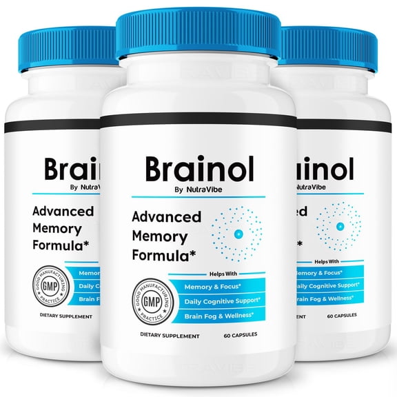 (3 Pack) Brainol Capsules, Brain Memory Supplement, Cognitive Support for Clarity and Focus, Maximum Strength Pills for Overall Health Reviews (180 Capsules)
