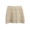 thumbnail image 2 of Womens Crochet Mini Skirt Summer Beach Skirt Cover Up Elegant Lace Hollow out Boho Skirts Coverups, 2 of 4