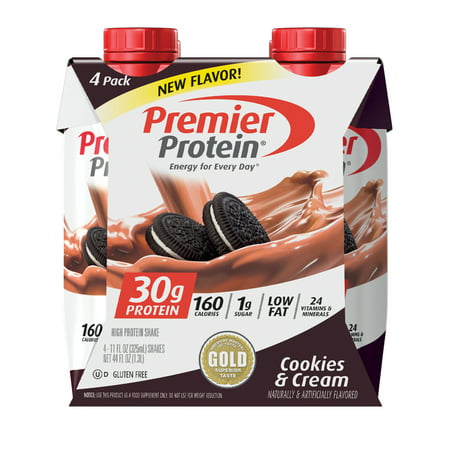 Premier Protein Shake, Cookies & Cream, 30g Protein, 4 (Best Way To Make A Protein Shake)