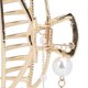 thumbnail image 3 of Hair Claw Clips Alloy Strong Hold Non Slip Artificial Pearls Hair Styling Accessories for LadiesHalf Round, 3 of 5