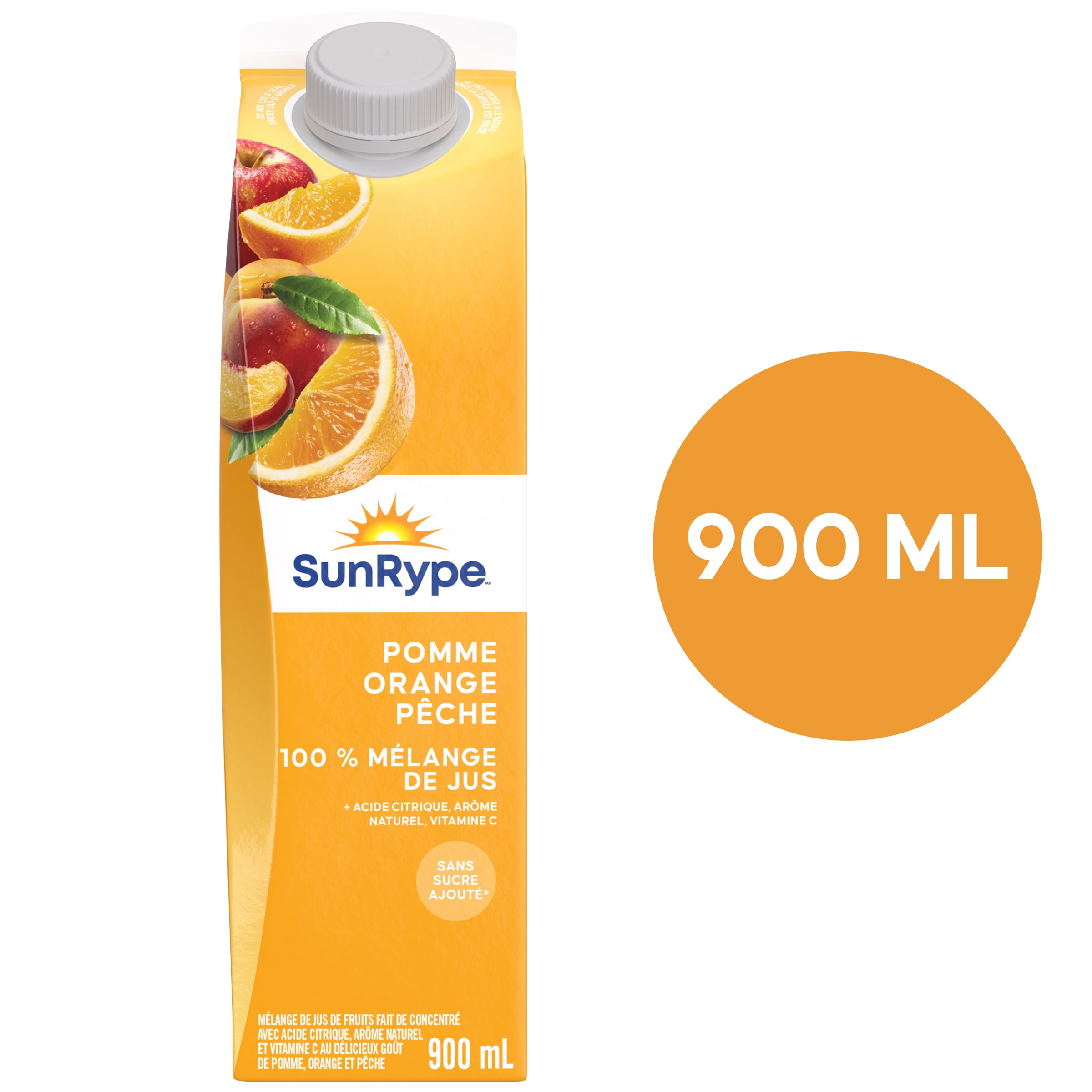 SunRype Apple Orange Peach Juice 900ML
