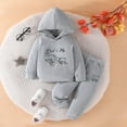 thumbnail image 3 of GYRATEDREAM Infant Baby Boy 2 Piece Outfits Toddler Letter Print Hoodie Sweatshirt Top and Jogger Pants Set Fall Winter Clothes for 3-24 Months, 3 of 8