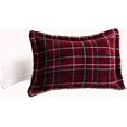 thumbnail image 2 of Mocassi Reversible 3-Piece Plaid Pattern Comforter Set - Bedding with Ultra Plush Down Alternative Fill - Twin/Twin XL Size, Burgundy, 2 of 6