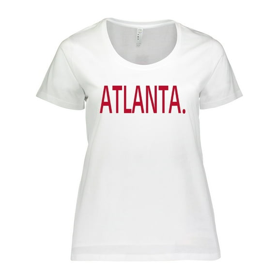 Inktastic Atlanta in Red Text Women's Plus Size T-Shirt