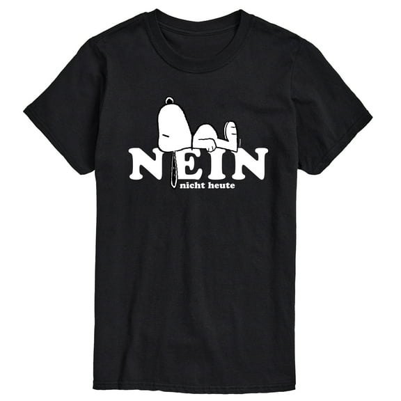 Peanuts - Fall Festival Season - Nein Nicht Heute Snoopy - Men's Short Sleeve Graphic T-Shirt