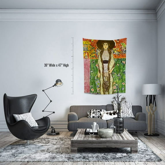 3S Brother's World Classic Art Masterpiece Tapestry Series - Gustav Klimt - Adele Bloch Bauer 2 Classical Art Tapestry Antique Vintage Collection Home Décor - Made in Turkey (55"Wx51"L)