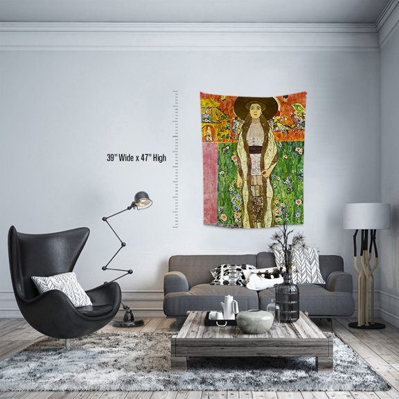 3S Brother's World Classic Art Masterpiece Tapestry Series - Gustav Klimt - Adele Bloch Bauer 2 Classical Art Tapestry Antique Vintage Collection Home Décor - Made in Turkey (36"Wx26"L)