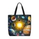 thumbnail image 1 of Balery Space Planet Bolsa de Mano para Mujeres con Cremallera, Bolsa de Gimnasio con Compartimentos, Bolsa para Laptop, Bolsa para Trabajo, 1 of 6