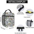 thumbnail image 5 of Cute Cat and Fish Lunch Bag Lunch Box Insulated Meal Bag Food Container for Work Picnic Travel, 5 of 7