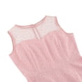 thumbnail image 5 of IBTOM CASTLE Women's 1950s Vintage Dress Short Sleeve Heart Print Mesh Retro Evening Prom Cocktail Party Swing A Line Dress S Pink - Pink Heart, 5 of 8