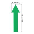 thumbnail image 2 of Uxcell 4x1" Arrow Sticker Directional Sign Adhesive Removable Floor Decal Green 6Set / 36Pieces, 2 of 6