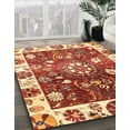 thumbnail image 2 of Ahgly Company Indoor Square Abstract Red Oriental Area Rugs, 4' Square, 2 of 6