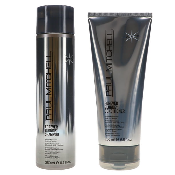 Paul Mitchell Paul Mitchell Forever Blonde Shampoo 8 5 Oz Conditioner 6 8 Oz Combo Pack Walmart Com Walmart Com