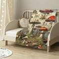 thumbnail image 2 of HENGT Mushroom Blanket Plants Throw Blankets for Kids Soft Plush Blanket for Couch Sofa Bed Home Decorations, 2 of 6