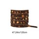 thumbnail image 3 of Cordones navideños para zapatillas y botas - Patrones navideños con copos de nieve y renos - Cordones de poliéster duraderos para estilo estacional, 3 of 6