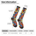 thumbnail image 3 of Womens Autism Awareness Puzzles Knee High Socks Comfy Thermal Boot Long Socks, 3 of 7
