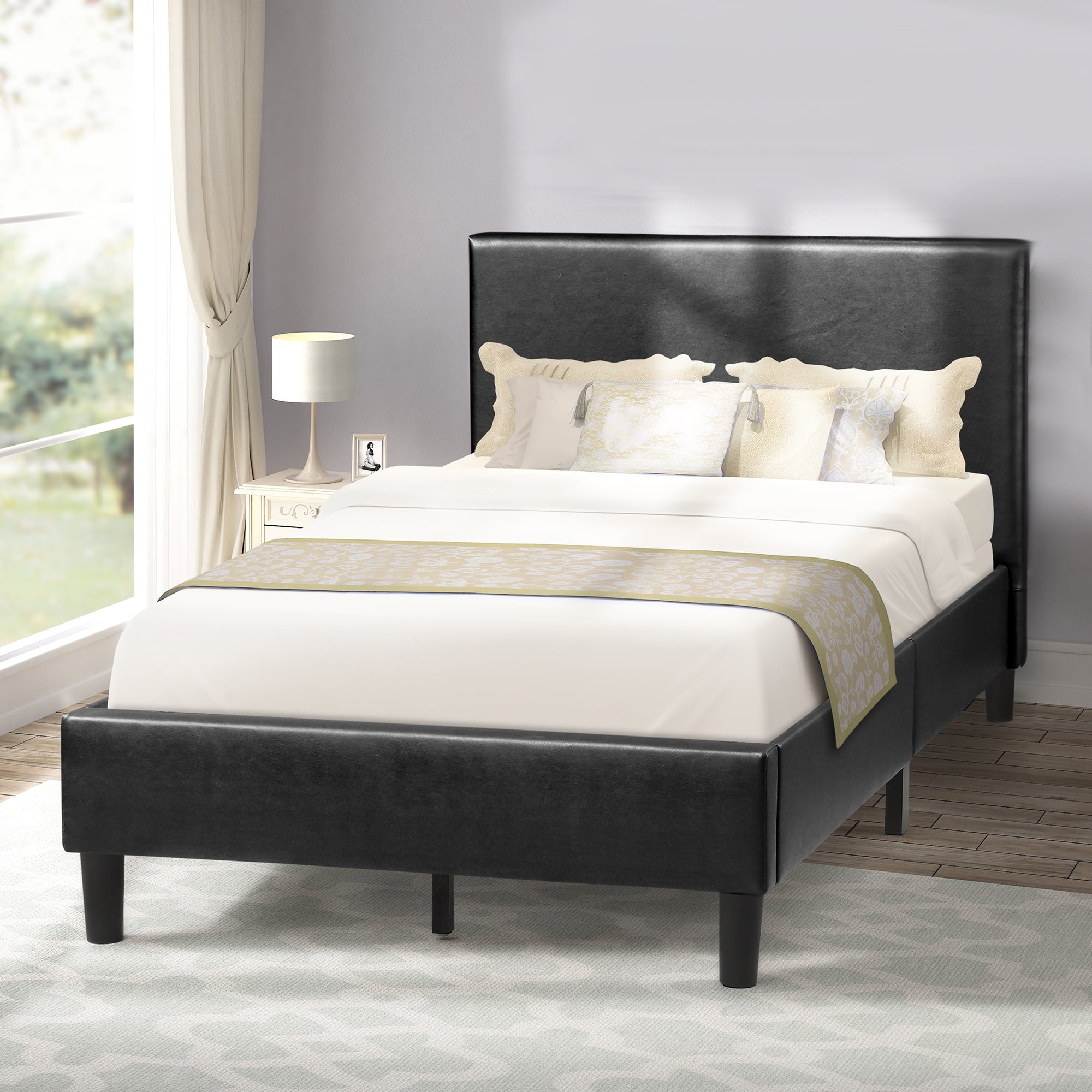 Twin Bed Frame, White Wood Twin Bed Frame