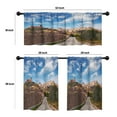 thumbnail image 4 of LALILO Kitchen Curtains and Valances Set of 3 36" Italy Window Treatment Tiers for Window Decor, 4 of 5