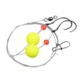 thumbnail image 3 of 3pcs Sand Swamp Perch Rig with fishing hooks 35LB, 3 of 12