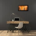 thumbnail image 4 of PI Studio 24x14 Black Modern Framed Museum Art Print Titled - Tangerine on Grey, 4 of 5