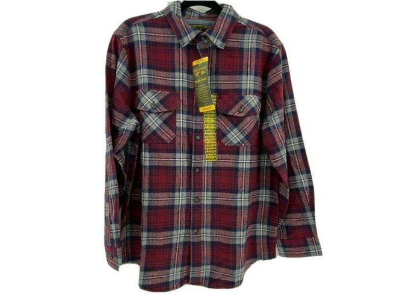 Anchorage Expedition Brand Brawny Flannel Plaid Shirt - Walmart.com