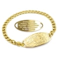 thumbnail image 1 of MedicEngraved Yellow Gold Stainless Steel Custom Medical Alert Bracelet - 5mm Curb Link, 1 of 7