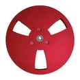 thumbnail image 1 of Bunblic 1/4 7 inch Empty Reel Aluminum Recording Accessories Lightweight Opening Machine Part Sturdy Open Reel Sound Tape Red, 1 of 8