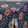 thumbnail image 4 of Floral Dog Crate Cover, Hand Drawn Flowers and Leaves Botanical Garden Art, Easy to Use Pet Kennel Cover Small Dogs Puppies Kittens, 7 Sizes, Multicolor, by Ambesonne, 4 of 6